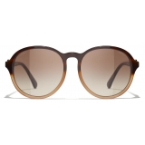 Chanel - Pantos Sunglasses - Tortoiseshell Brown - Chanel Eyewear