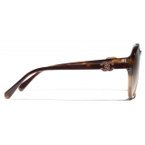 Chanel - Pantos Sunglasses - Tortoiseshell Brown - Chanel Eyewear