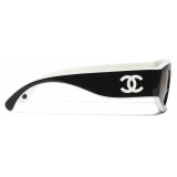 Chanel - Cat Eye Sunglasses - Black White Beige - Chanel Eyewear