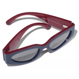 Chanel - Cat Eye Sunglasses - Burgundy Navy Blue Gray - Chanel Eyewear