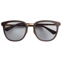 Bottega Veneta - Occhiali da Sole Forte Square - Marrone Blu - Occhiali da Sole - Bottega Veneta Eyewear