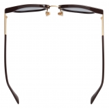 Bottega Veneta - Forte Square Sunglasses - Brown Blue - Sunglasses - Bottega Veneta Eyewear