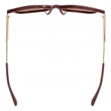 Bottega Veneta - Occhiali da Sole Forte Square - Bordeaux Marrone - Occhiali da Sole - Bottega Veneta Eyewear