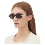 Bottega Veneta - Bolt Squared Sunglasses - Havana Brown - Sunglasses - Bottega Veneta Eyewear