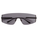 Bottega Veneta - Occhiali da Sole Futuristic Shield - Nero Fumo - Occhiali da Sole - Bottega Veneta Eyewear