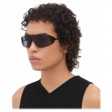 Bottega Veneta - Futuristic Shield Sunglasses - Black Smoke - Sunglasses - Bottega Veneta Eyewear