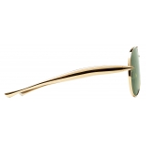 Bottega Veneta - Aviator Sardine Sunglasses - Gold Green - Sunglasses - Bottega Veneta Eyewear