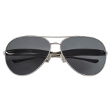 Bottega Veneta - Aviator Sardine Sunglasses - Silver - Sunglasses - Bottega Veneta Eyewear