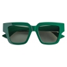 Bottega Veneta - Tri-Fold Square Sunglasses - Green - Sunglasses - Bottega Veneta Eyewear