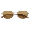 Bottega Veneta - Occhiali da Sole Rettangolari Split - Argento Marrone - Occhiali da Sole - Bottega Veneta Eyewear