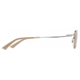 Bottega Veneta - Split Rectangular Sunglasses - Silver Brown - Sunglasses - Bottega Veneta Eyewear
