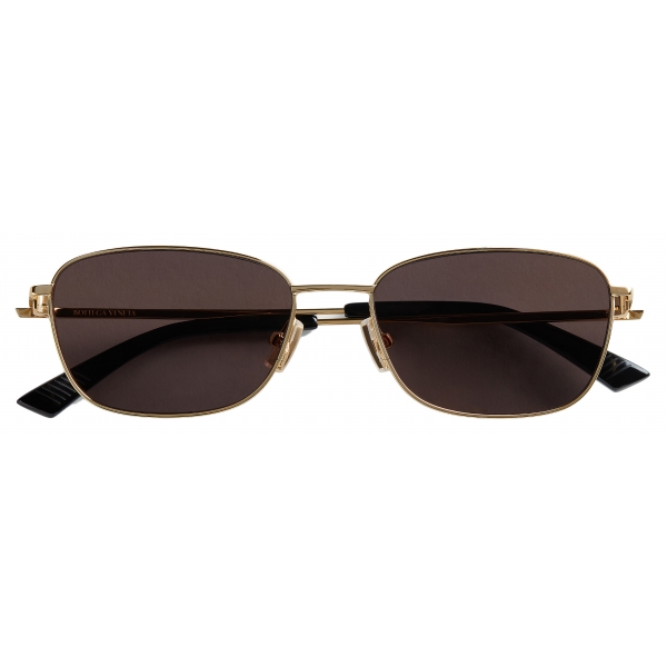 Bottega Veneta - Split Rectangular Sunglasses - Gold Grey - Sunglasses - Bottega Veneta Eyewear