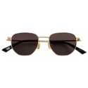 Bottega Veneta - Split Phantos Sunglasses - Gold Grey - Sunglasses - Bottega Veneta Eyewear