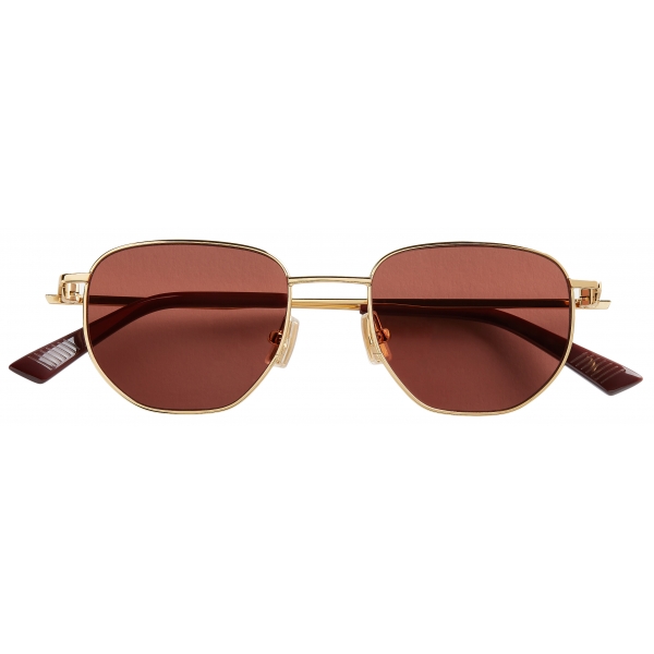 Bottega Veneta - Split Phantos Sunglasses - Gold Brown - Sunglasses - Bottega Veneta Eyewear