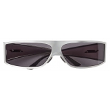 Bottega Veneta - Bangle Wraparound Sunglasses - Silver Grey - Sunglasses - Bottega Veneta Eyewear