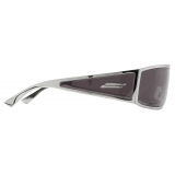 Bottega Veneta - Bangle Wraparound Sunglasses - Silver Grey - Sunglasses - Bottega Veneta Eyewear