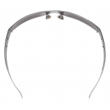 Bottega Veneta - Occhiali da Sole Bangle Wraparound - Argento Grigio - Occhiali da Sole - Bottega Veneta Eyewear