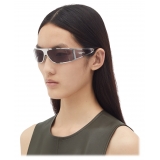 Bottega Veneta - Bangle Wraparound Sunglasses - Silver Grey - Sunglasses - Bottega Veneta Eyewear