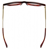 Bottega Veneta - Occhiali da Vista Cat-Eye Classico in Acetato Riciclato - Havana Trasparente - Bottega Veneta Eyewear