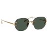 Linda Farrow - Men's Sandor Angular Sunglasses in Yellow Gold - LFL1497C2SUN - Linda Farrow Eyewear