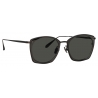 Linda Farrow - Milo Square Sunglasses in Matt Nickel - LFL1338C9SUN - Linda Farrow Eyewear