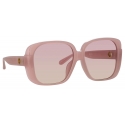 Linda Farrow - Mima Oversized Sunglasses in Lilac - LFL1401C3SUN - Linda Farrow Eyewear