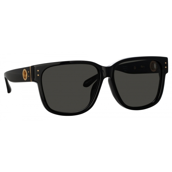 Linda Farrow - Perry D-Frame Sunglasses in Black - LFL1429C1SUN - Linda Farrow Eyewear