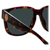 Linda Farrow - Perry D-Frame Sunglasses in Tortoiseshell - LFL1429C2SUN - Linda Farrow Eyewear