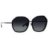 Linda Farrow - Rowe Oversize Sunglasses in Matt Nickel - LFL1432C3SUN - Linda Farrow Eyewear