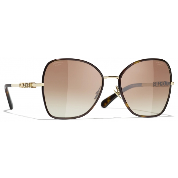 Chanel - Butterfly Sunglasses - Gold - Chanel Eyewear