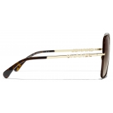 Chanel - Butterfly Sunglasses - Gold - Chanel Eyewear