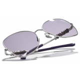 Chanel - Butterfly Sunglasses - Silver Pink - Chanel Eyewear