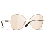 Chanel - Butterfly Sunglasses - Gold Brown - Chanel Eyewear