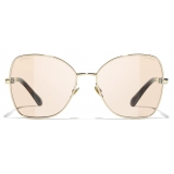 Chanel - Butterfly Sunglasses - Gold Brown - Chanel Eyewear