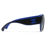 Chanel - Butterfly Sunglasses - Black Blue - Chanel Eyewear