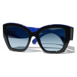 Chanel - Butterfly Sunglasses - Black Blue - Chanel Eyewear