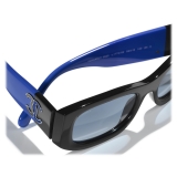 Chanel - Occhiali da Sole Rettangolari - Nero Blu - Chanel Eyewear