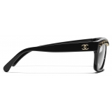 Chanel - Occhiali da Sole Rettangolari - Nero - Chanel Eyewear