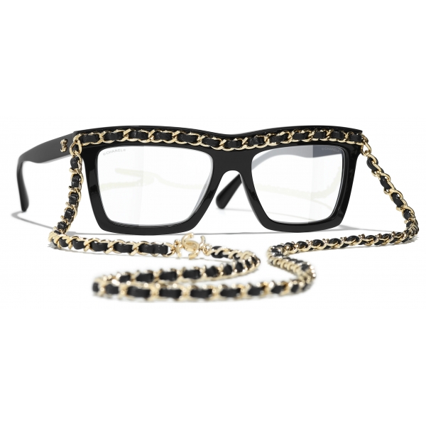 Chanel - Rectangular Sunglasses - Black - Chanel Eyewear