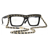 Chanel - Occhiali da Sole Rettangolari - Nero - Chanel Eyewear