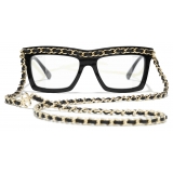 Chanel - Occhiali da Sole Rettangolari - Nero - Chanel Eyewear