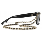 Chanel - Occhiali da Sole Rettangolari - Nero - Chanel Eyewear