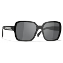 Chanel - Square Sunglasses - Black Gray - Chanel Eyewear