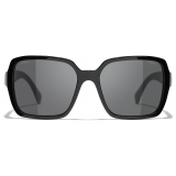 Chanel - Square Sunglasses - Black Gray - Chanel Eyewear