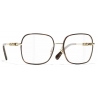 Chanel - Occhiali da Vista Quadrati - Oro Tartaruga - Chanel Eyewear