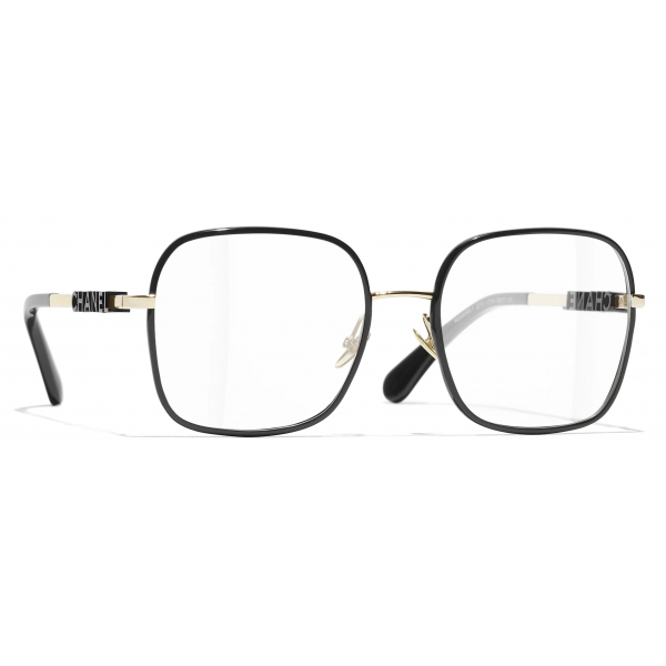 Chanel - Square Optical Glasses - Light Gold Black - Chanel Eyewear