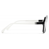 Chanel - Square Optical Glasses - Black & White - Chanel Eyewear
