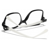 Chanel - Square Optical Glasses - Black & White - Chanel Eyewear