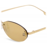 Fendi - Fendi First Crystal - Occhiali da Sole Ovale - Oro - Occhiali da Sole - Fendi Eyewear