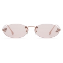 Fendi - Fendi First Crystal - Oval Sunglasses - Pink - Sunglasses - Fendi Eyewear